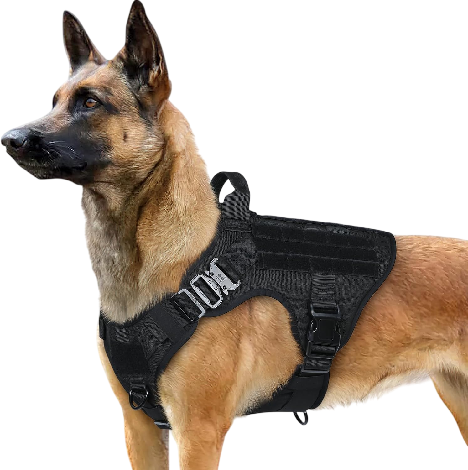 Rabbitgoo Tactical Dog Harness for Large - Black